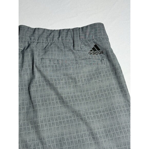 Adidas Shorts Mens 32 Gray Ultimate Dot Plaid Golf Geometric Print - Picture 8 of 14